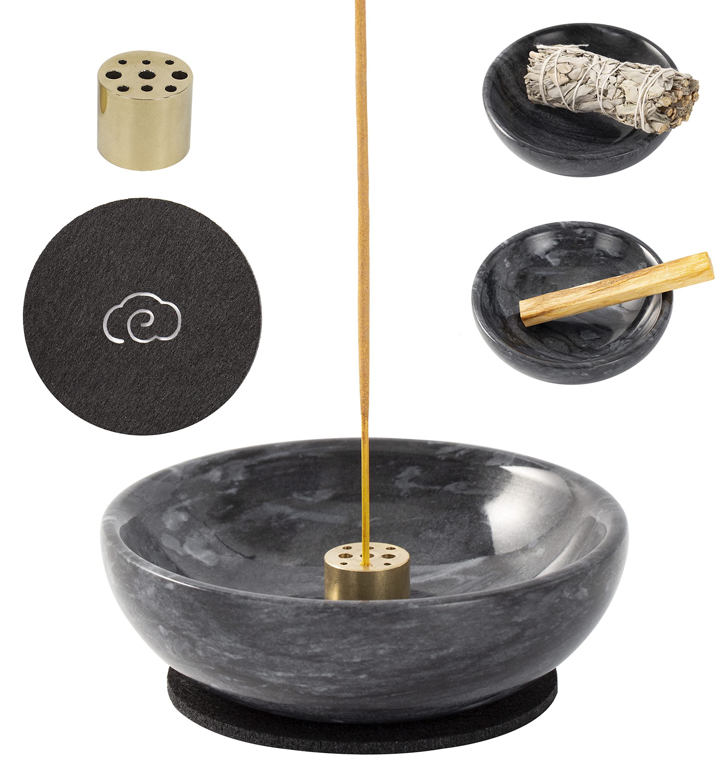 Amazon.com: Fasolahome Incense Holder, Beautiful Natural Marble